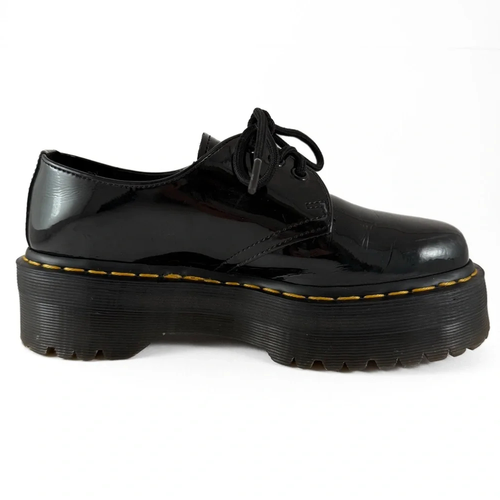 Dr Martens 1461 Patent Leather Platform Oxford Shoes
